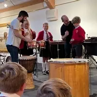 O Duo workshop with children from St Mary